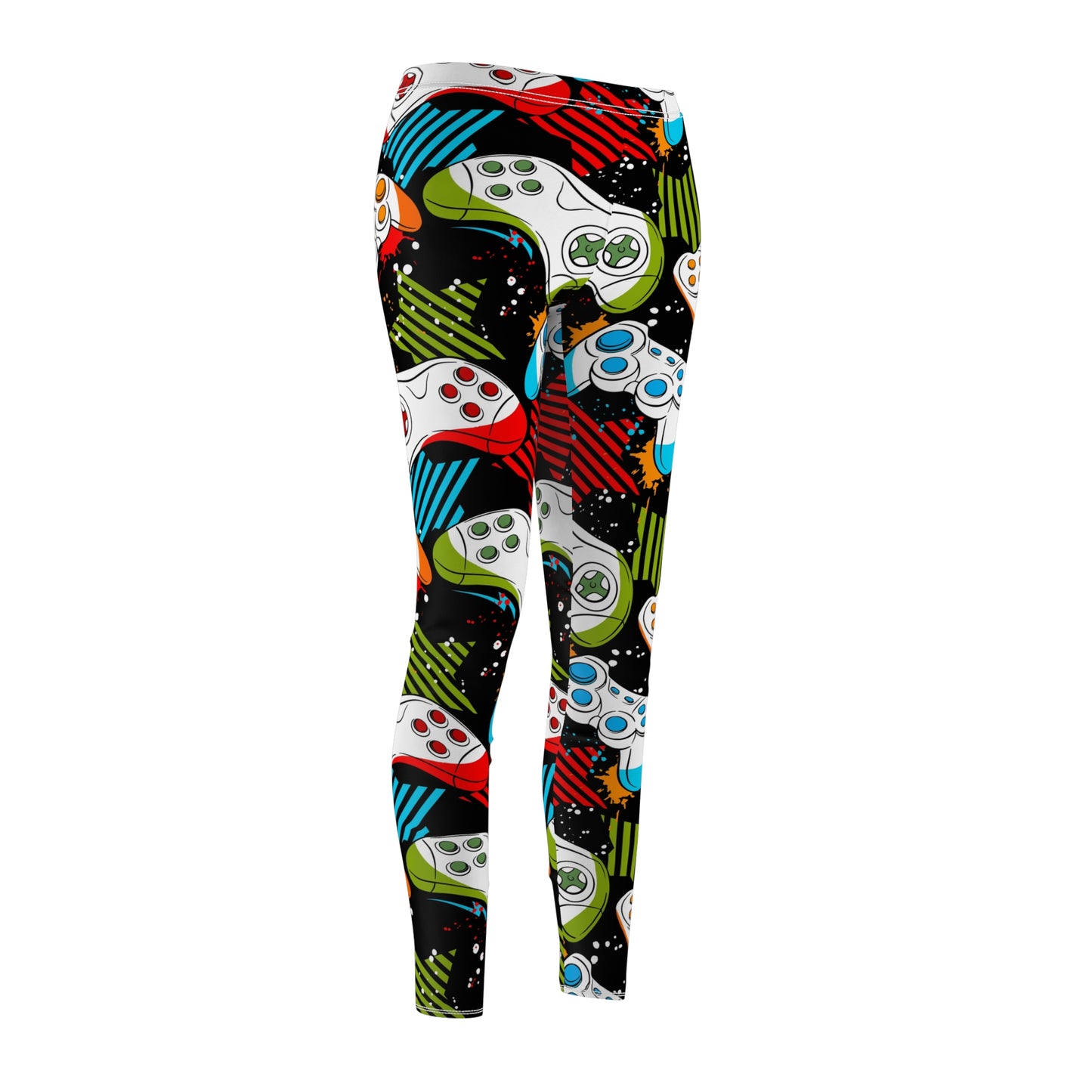 Gaming Women's Cut & Sew Casual Leggings (AOP)