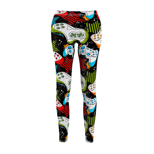 Gaming Pattern Women's Cut & Sew Casual Leggings (AOP)