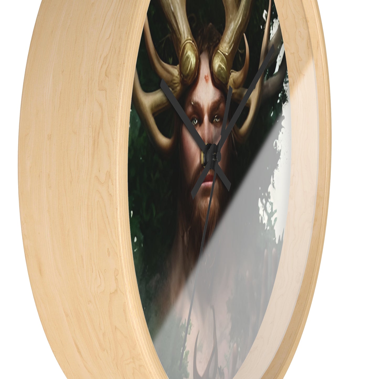 Horned God Cernunnos Celtic God Wall Clock