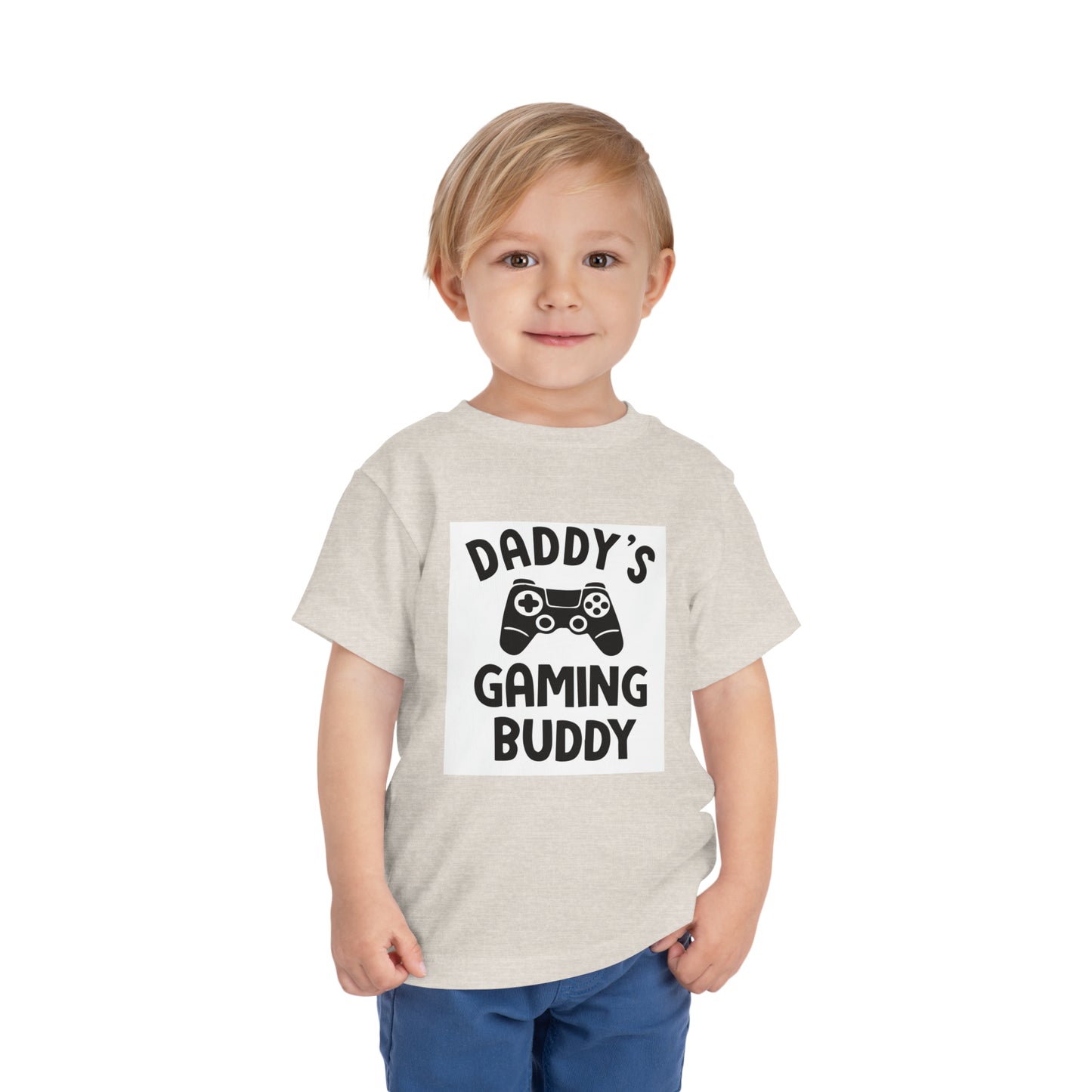 Daddy’s Gaming Buddy Toddler Short Sleeve Tee