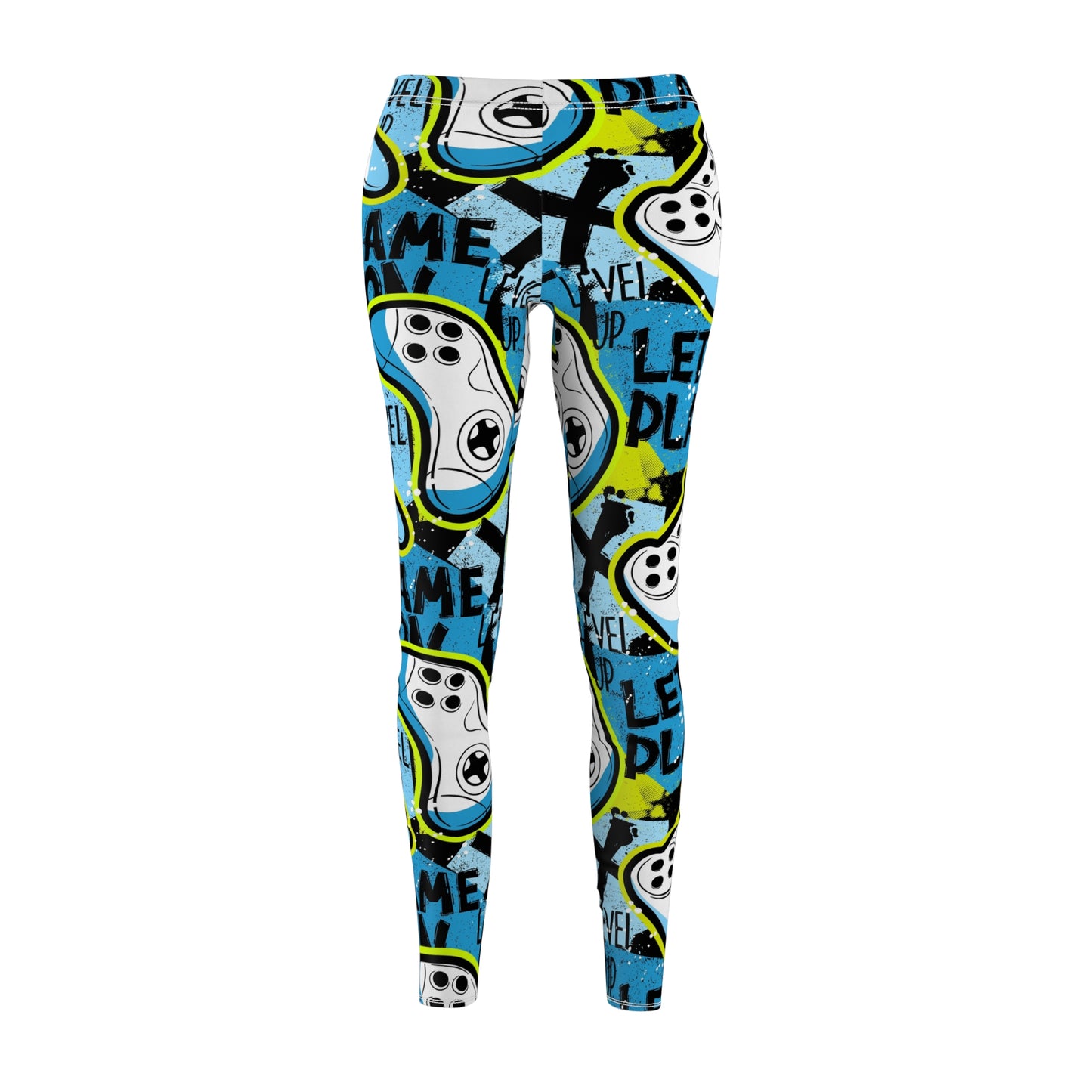 Gamer Pattern Women's Cut & Sew Casual Leggings (AOP)