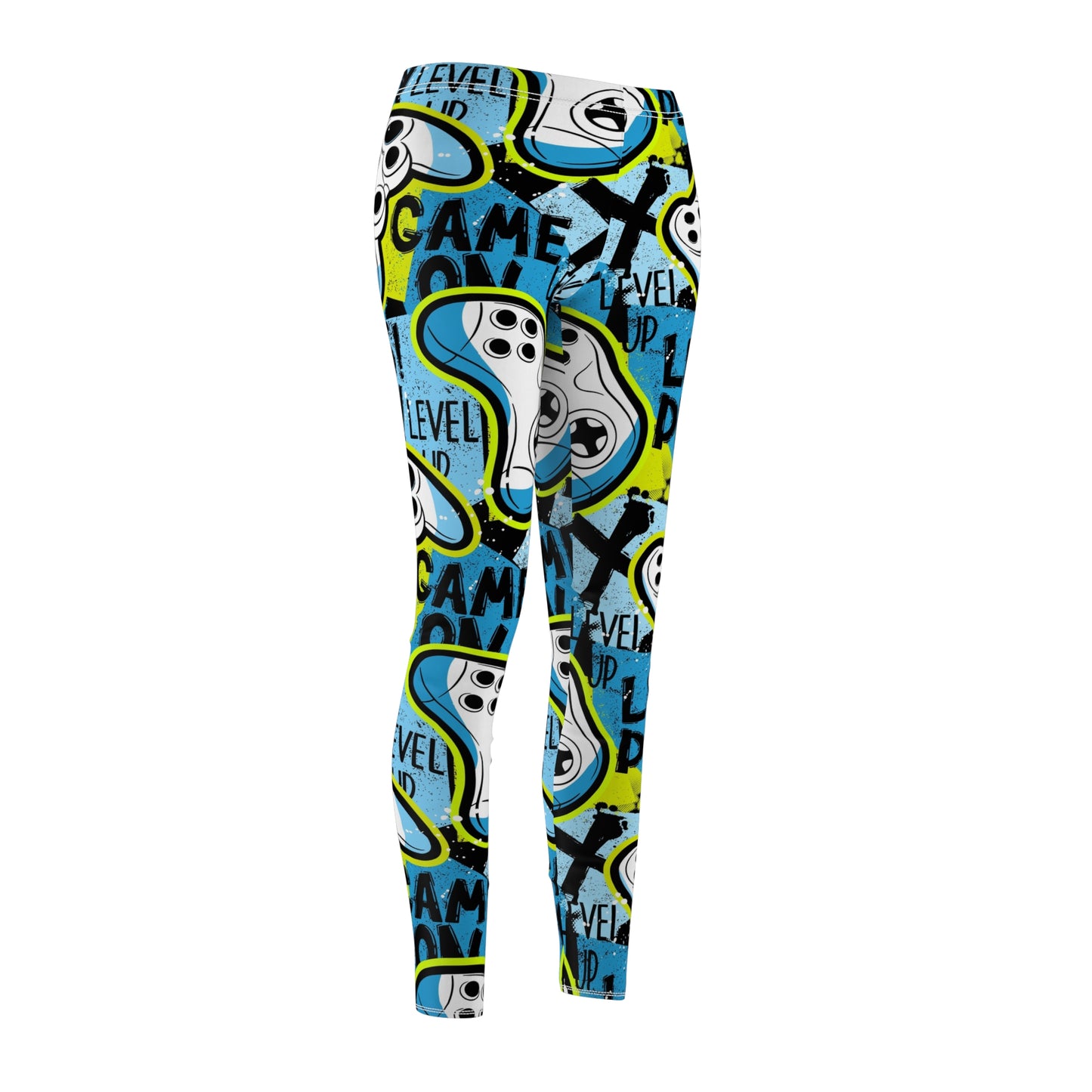 Gamer Pattern Women's Cut & Sew Casual Leggings (AOP)