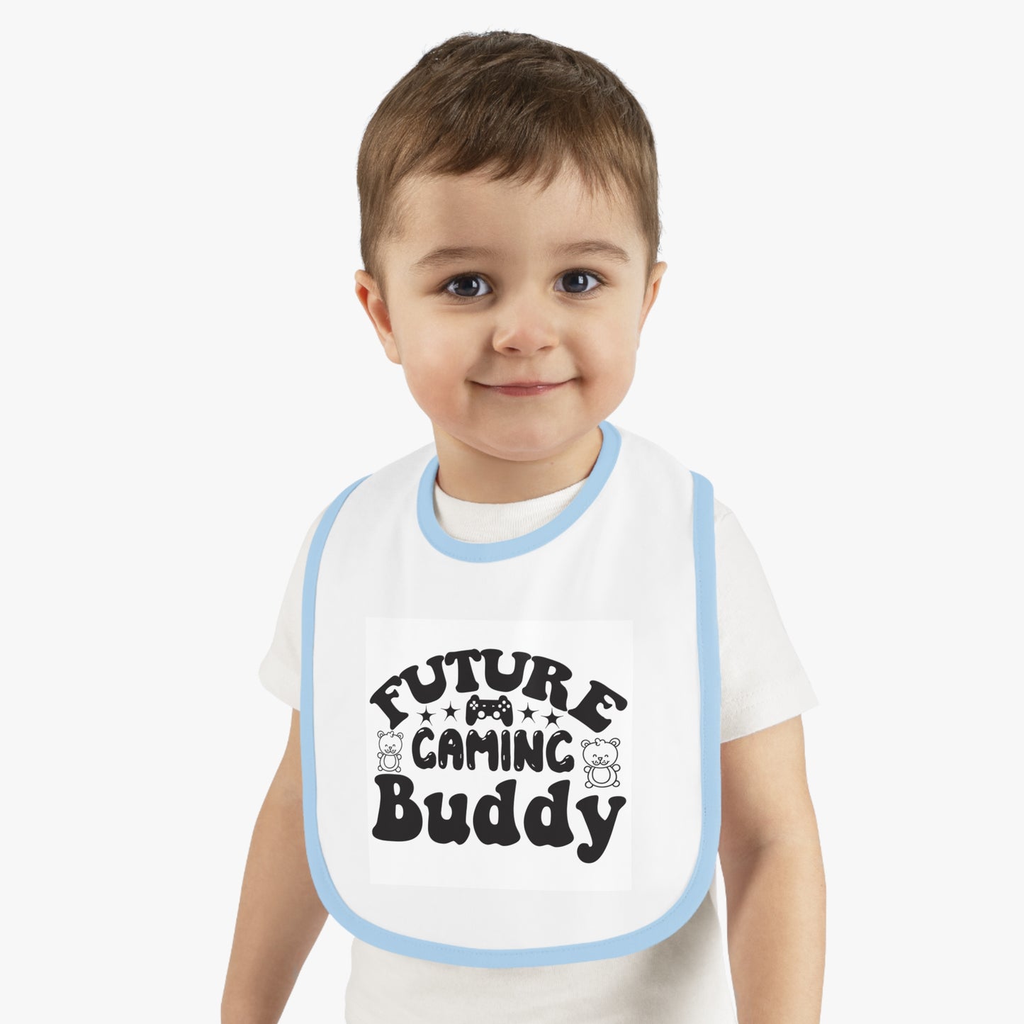 Future Gaming Buddy Baby Contrast Trim Jersey Bib