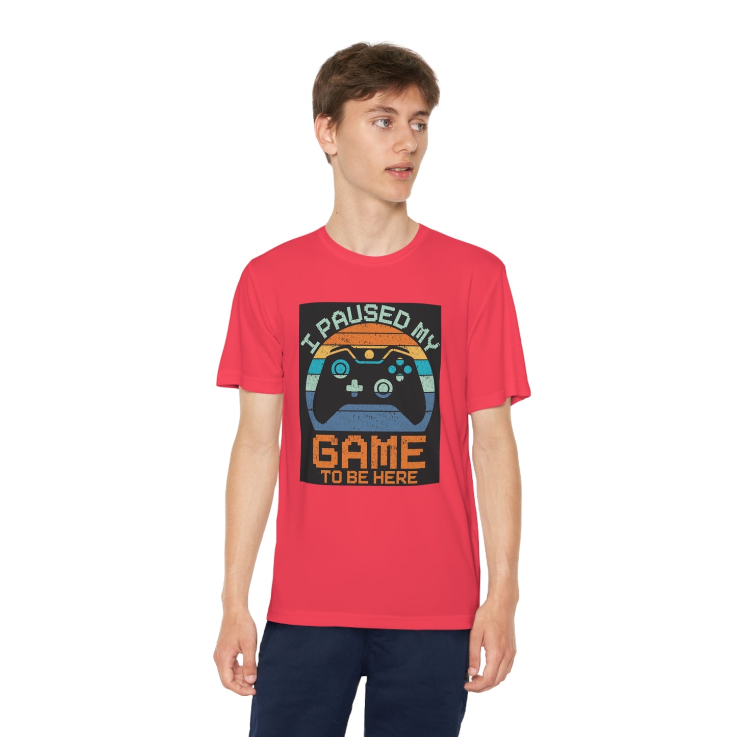 I paused my game to be here Youth Competitor Tee