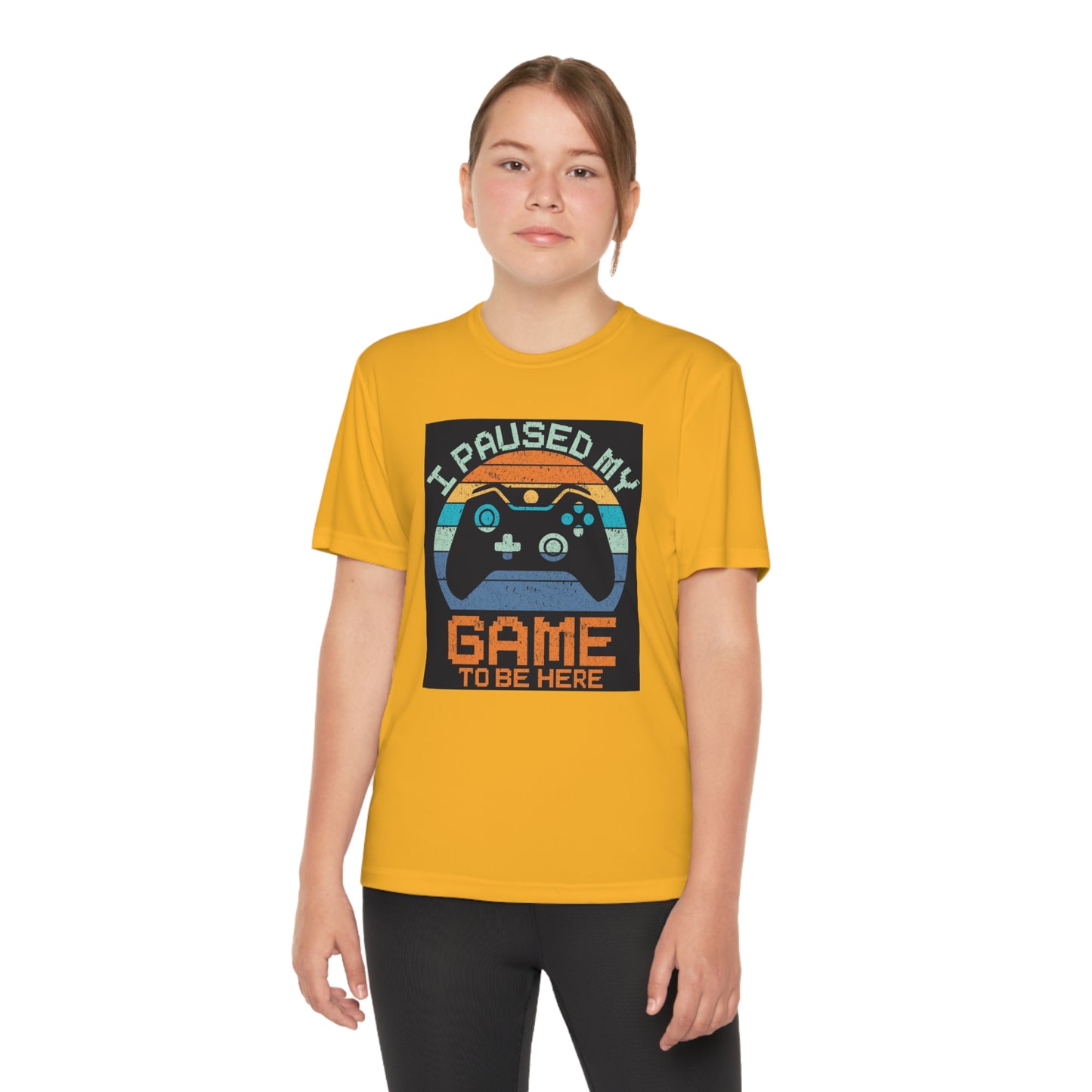 I paused my game to be here Youth Competitor Tee