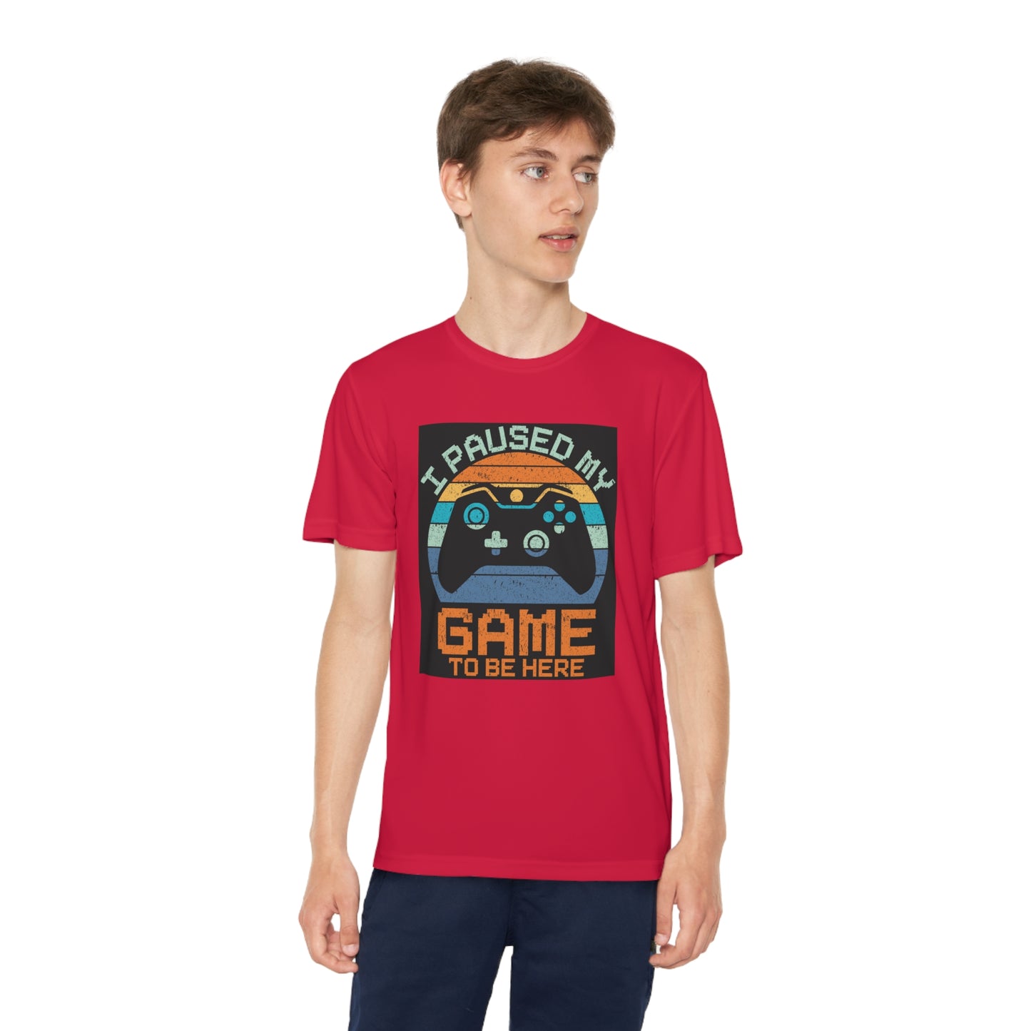 I paused my game to be here Youth Competitor Tee