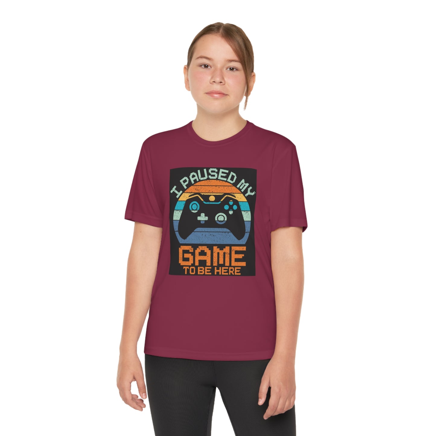 I paused my game to be here Youth Competitor Tee