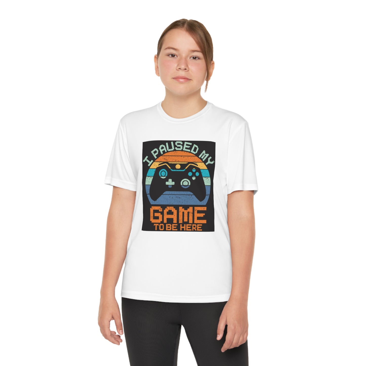 I paused my game to be here Youth Competitor Tee