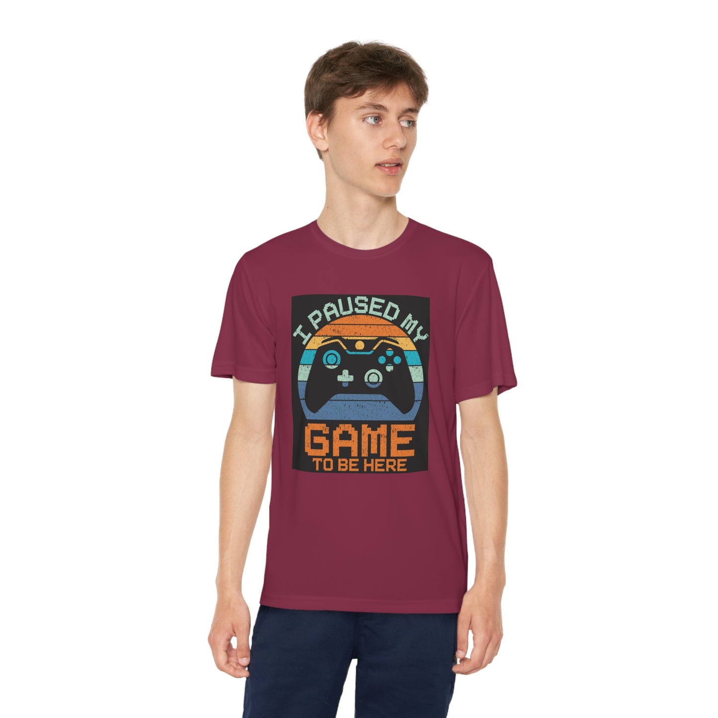 I paused my game to be here Youth Competitor Tee