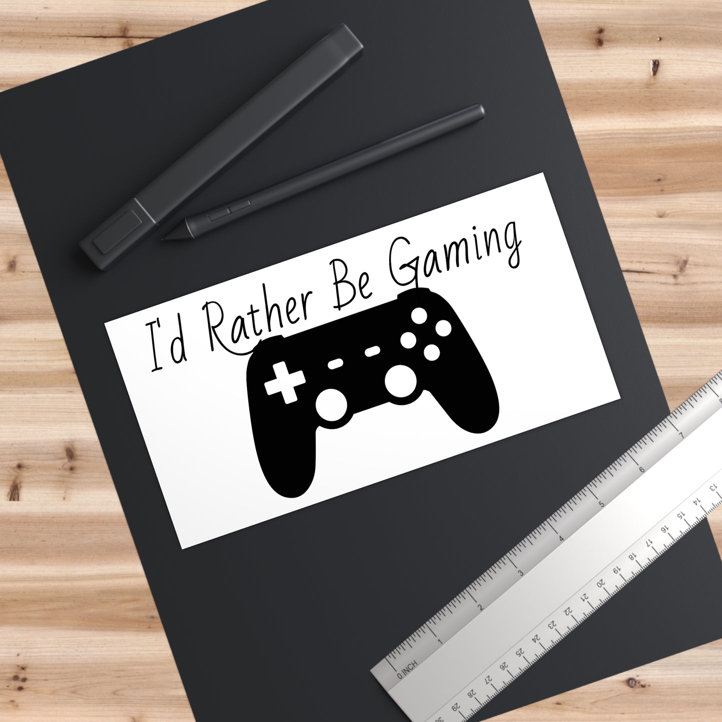 I’d rather be gaming Bumper Stickers