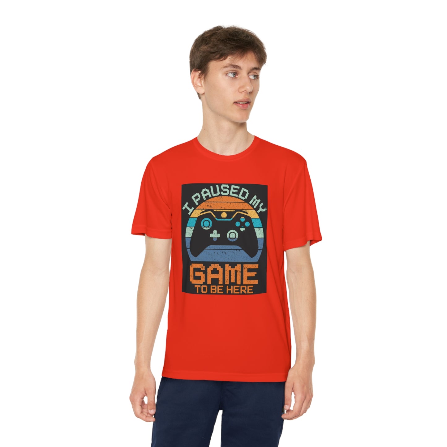 I paused my game to be here Youth Competitor Tee