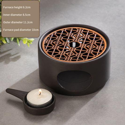 Ceramic Japanese Style Tea Warmer Candle Base Tea Warmer