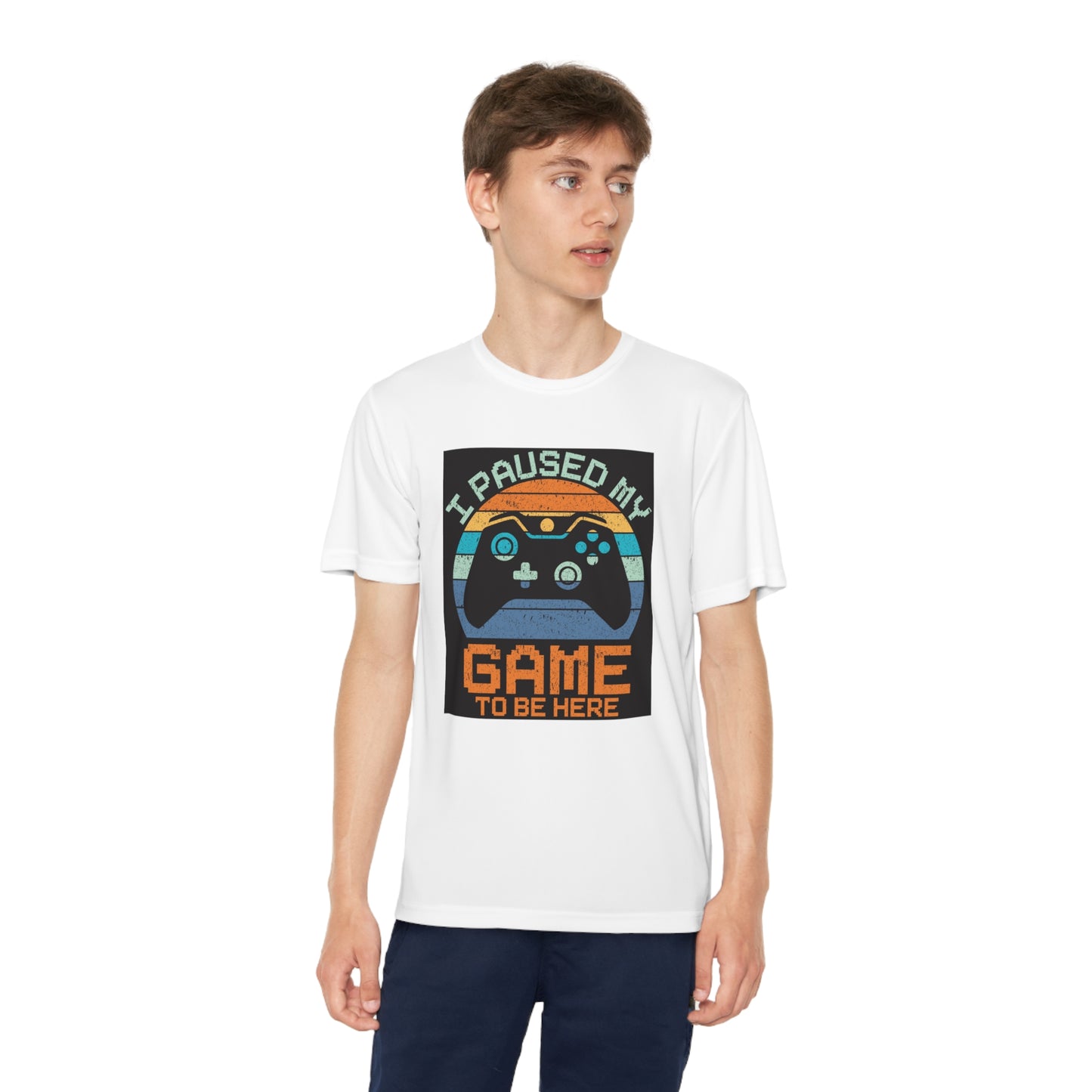 I paused my game to be here Youth Competitor Tee