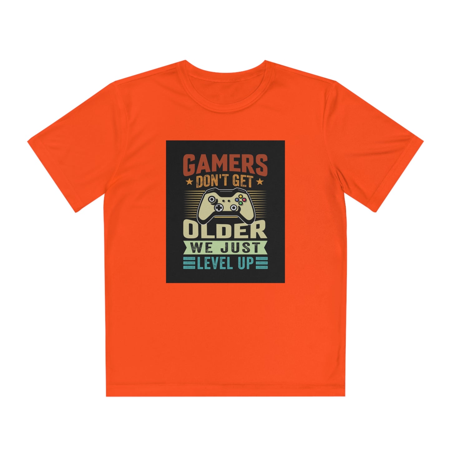 Gamers don’t get older we just level up Youth Competitor Tee