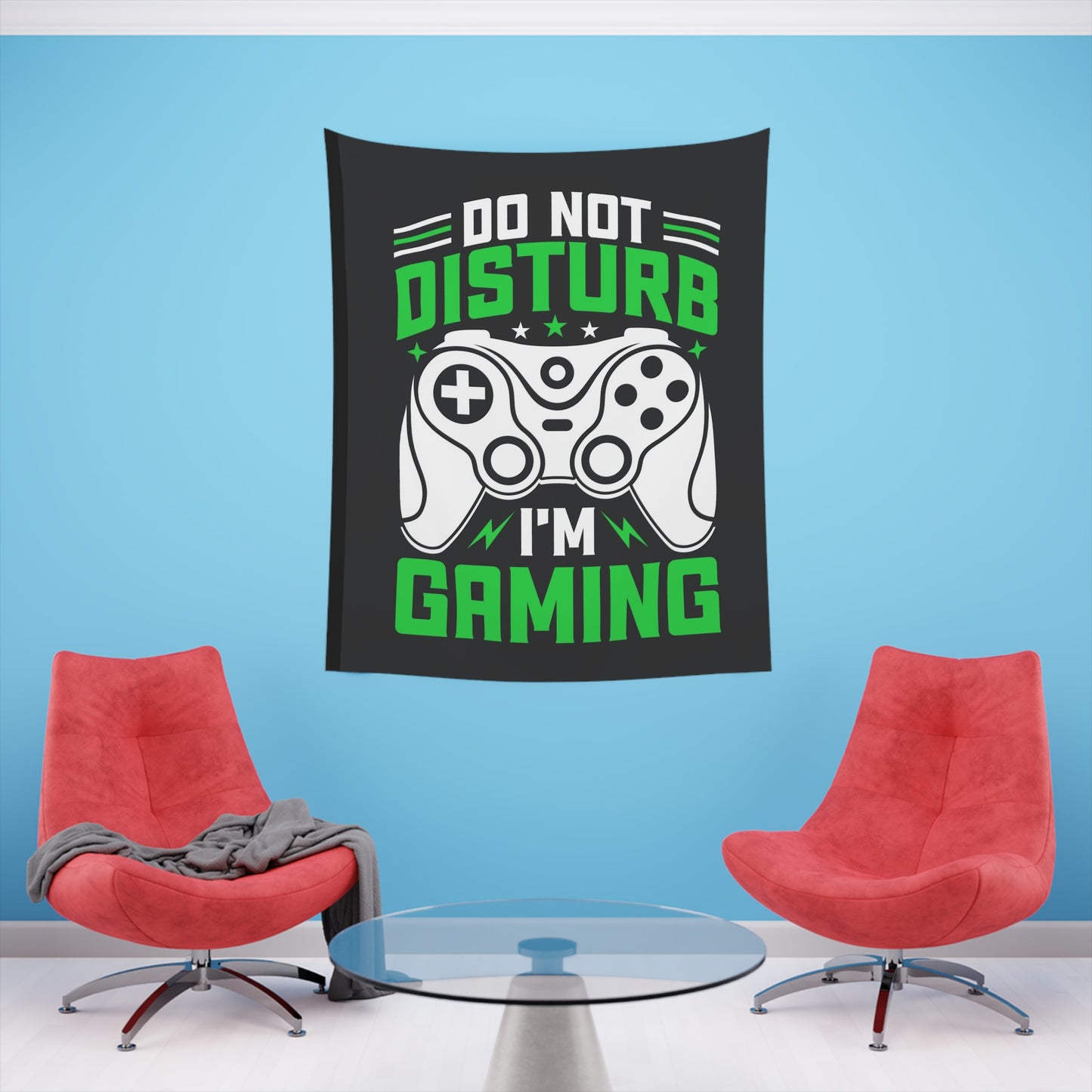 Do not disturb I’m gaming Printed Wall Tapestry