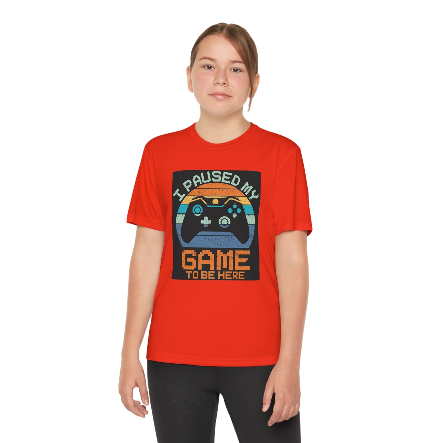 I paused my game to be here Youth Competitor Tee