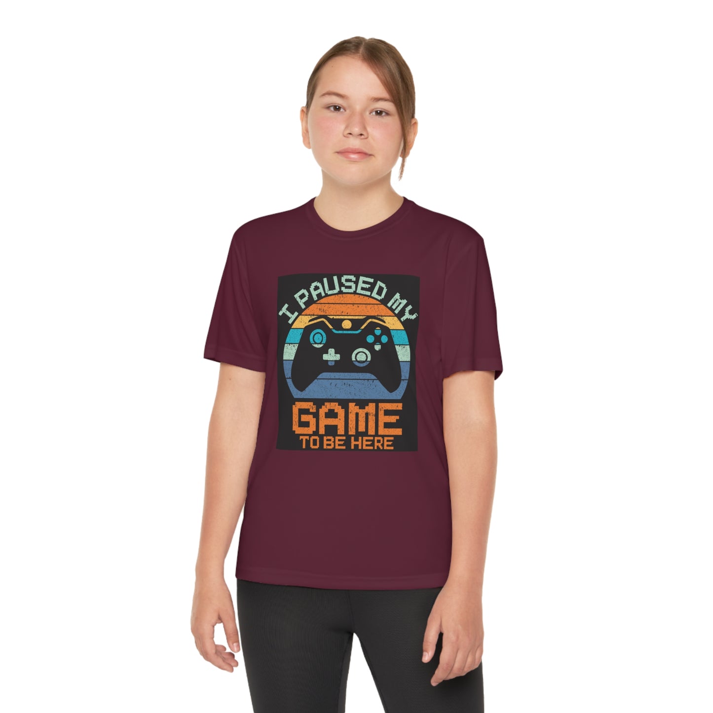 I paused my game to be here Youth Competitor Tee