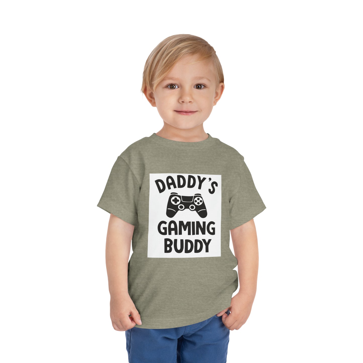 Daddy’s Gaming Buddy Toddler Short Sleeve Tee