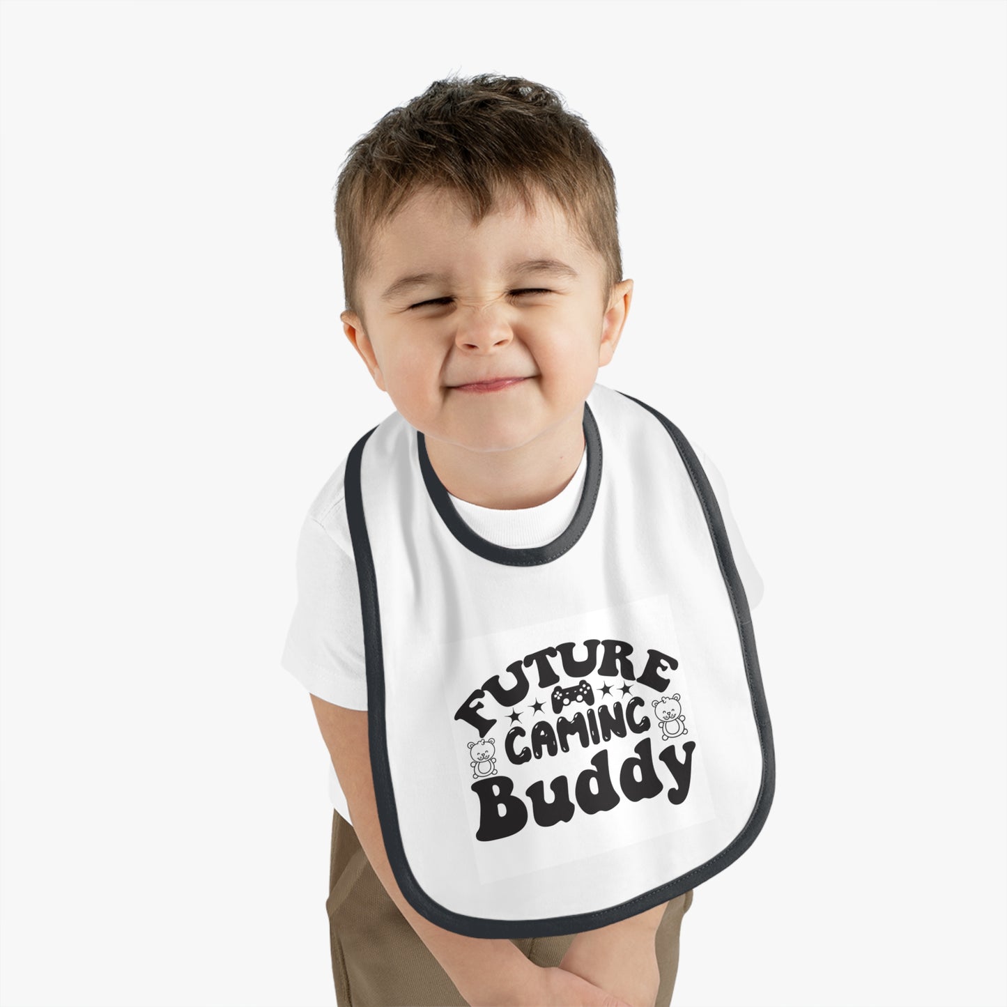 Future Gaming Buddy Baby Contrast Trim Jersey Bib