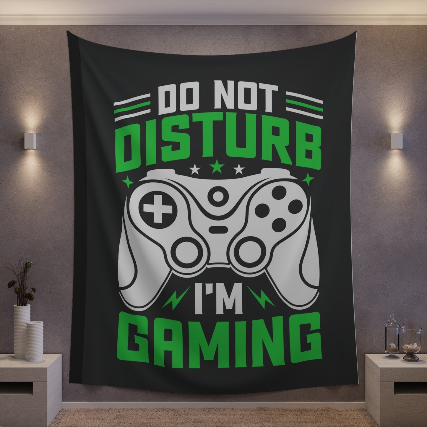 Do not disturb I’m gaming Printed Wall Tapestry