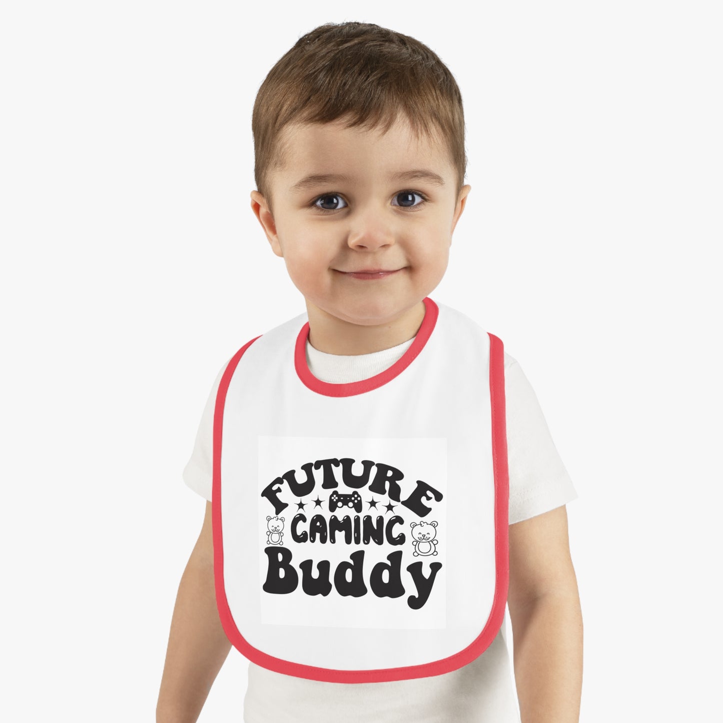 Future Gaming Buddy Baby Contrast Trim Jersey Bib