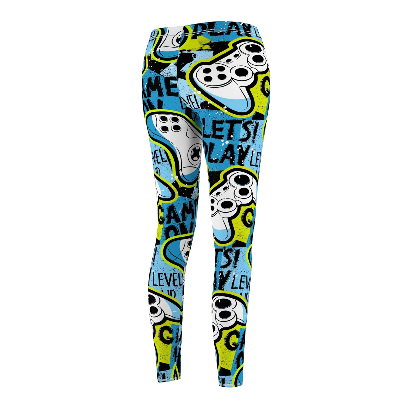 Gamer Pattern Women's Cut & Sew Casual Leggings (AOP)