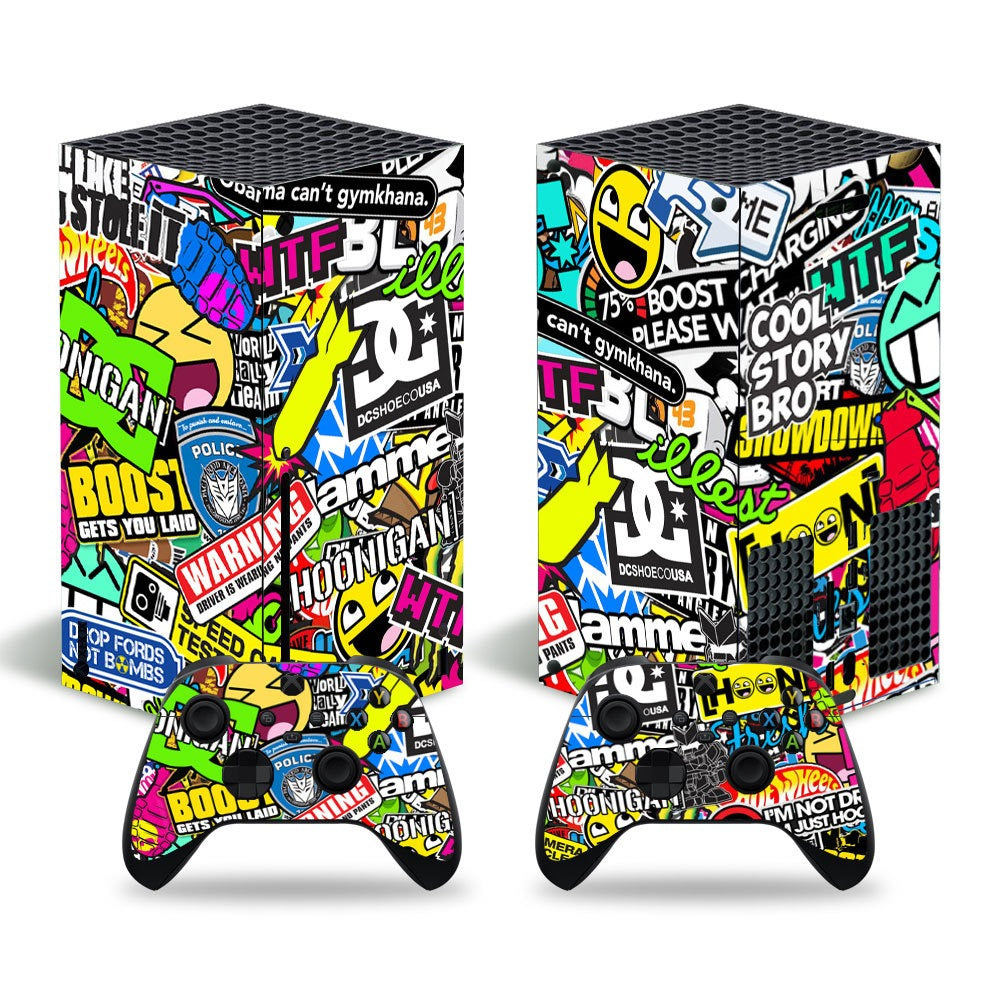 Xbox series x stickers pain machine stickers full package pain stickers color stickers xsx personalized color stickers