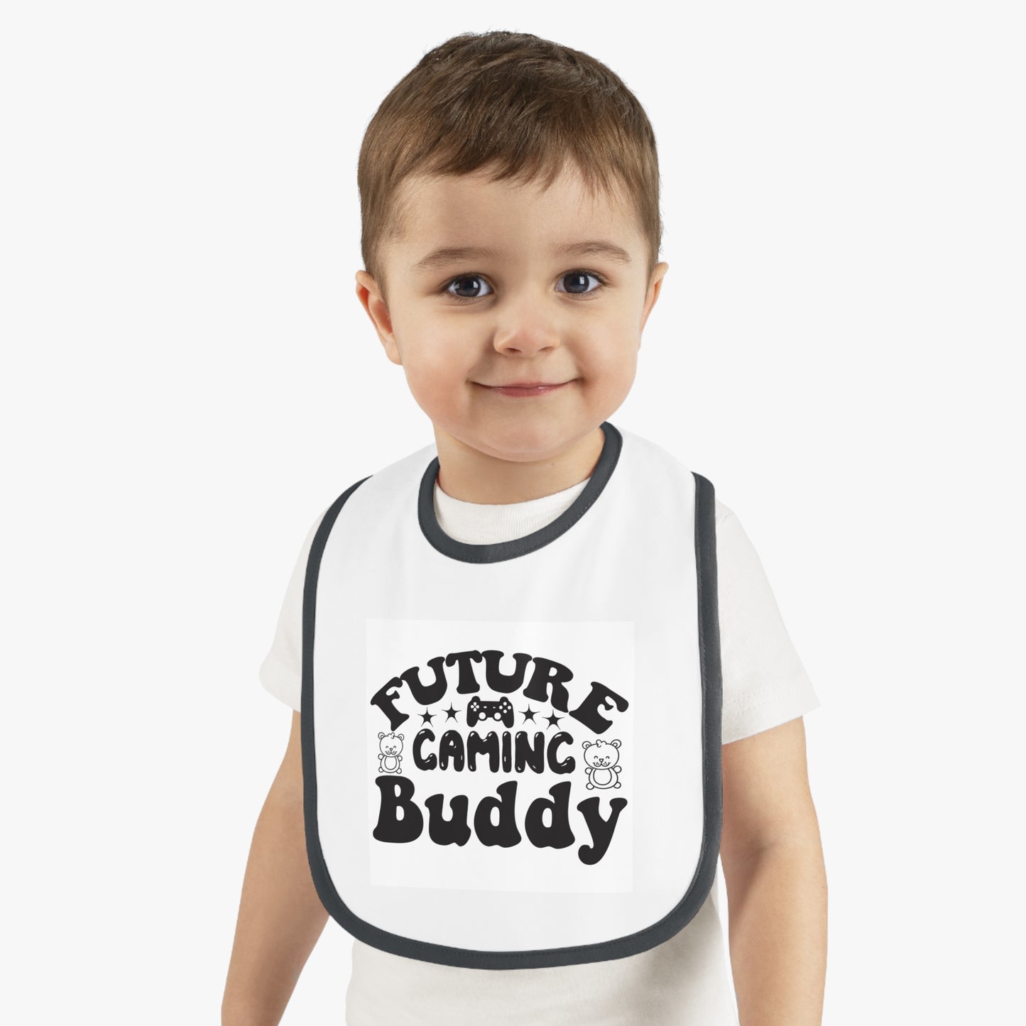 Future Gaming Buddy Baby Contrast Trim Jersey Bib