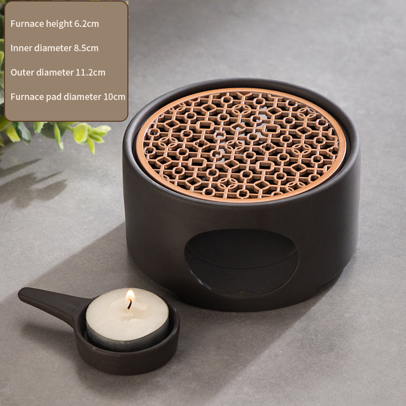 Ceramic Japanese Style Tea Warmer Candle Base Tea Warmer