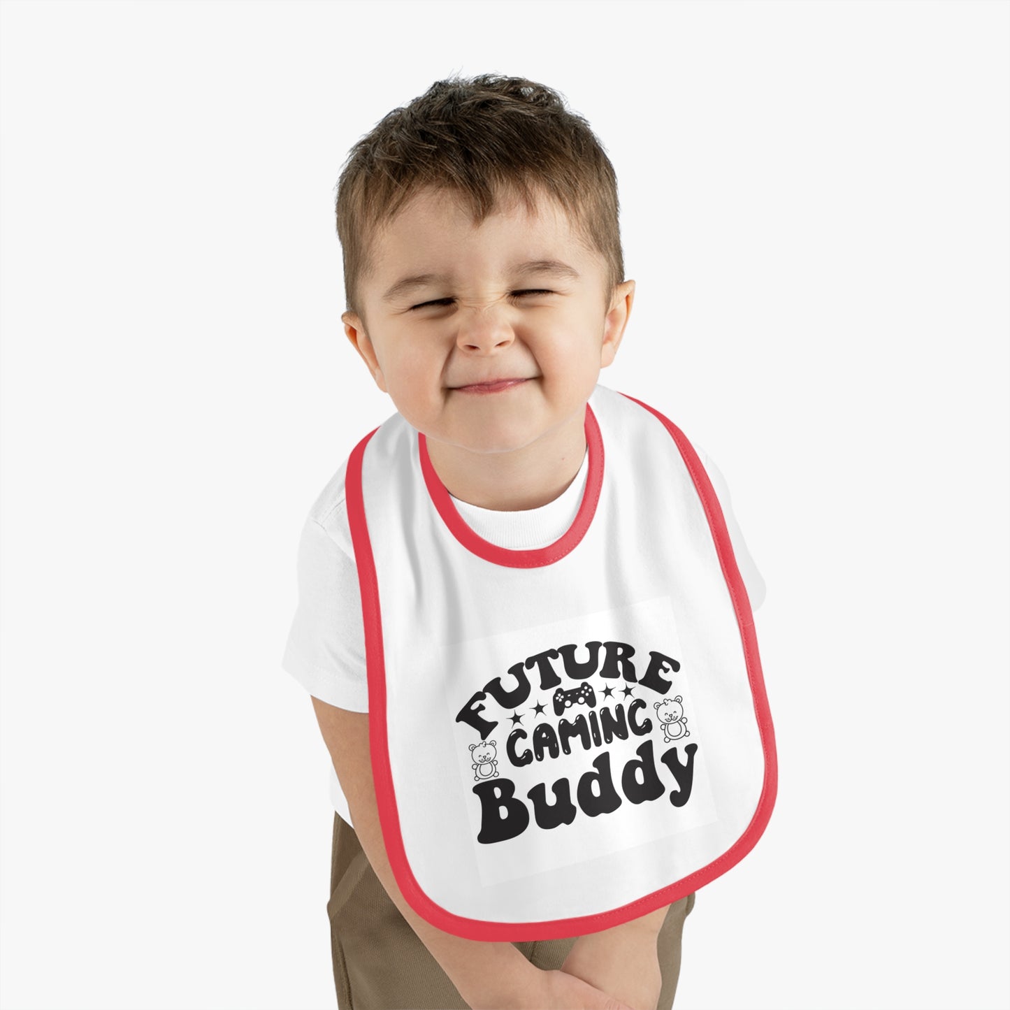 Future Gaming Buddy Baby Contrast Trim Jersey Bib