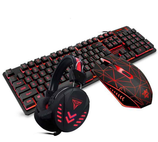 VX7 Waterproof LED Keyboard Mouse Headset Gaming set